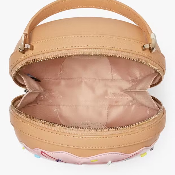 BNWT BUNDLE! Kate Spade Donut Crossbody, Card Holder, AirPod Case & Gingham Tote - Picture 14 of 15